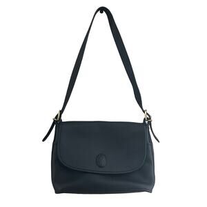 MC Mascot Black Leather Artisans of Alaska Shoulder Bag